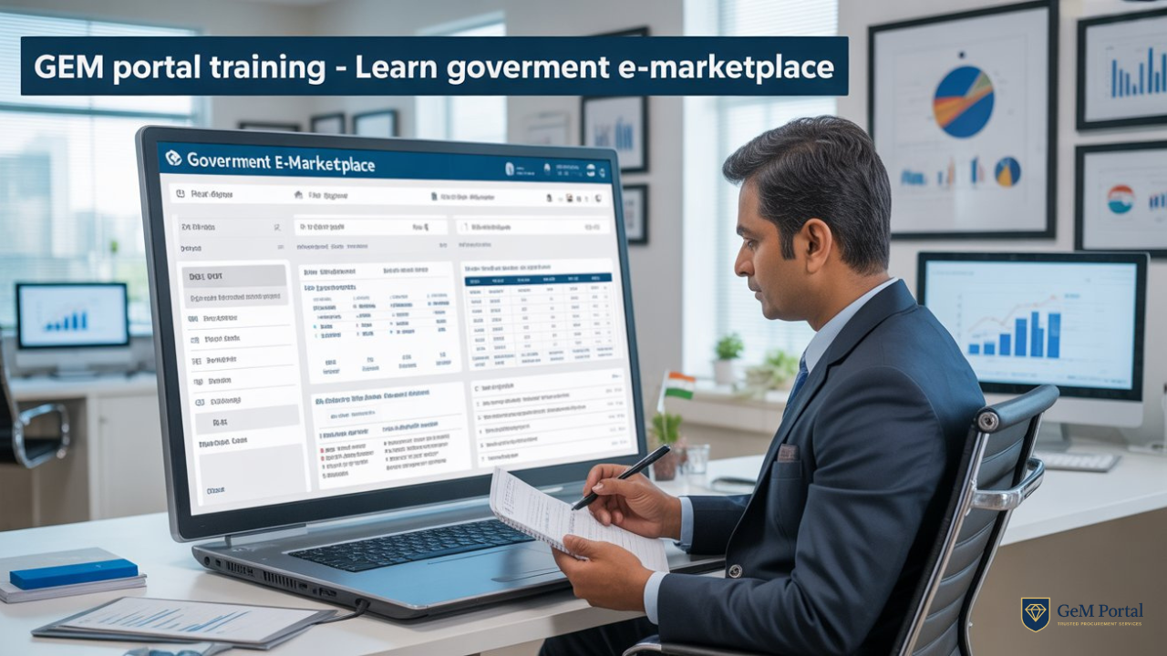 GeM पोर्टल ट्रेनिंग | सरकारी ई-मार्केटप्लेस ऑनलाइन कोर्स | GeM खरीद प्रक्रिया सीखें